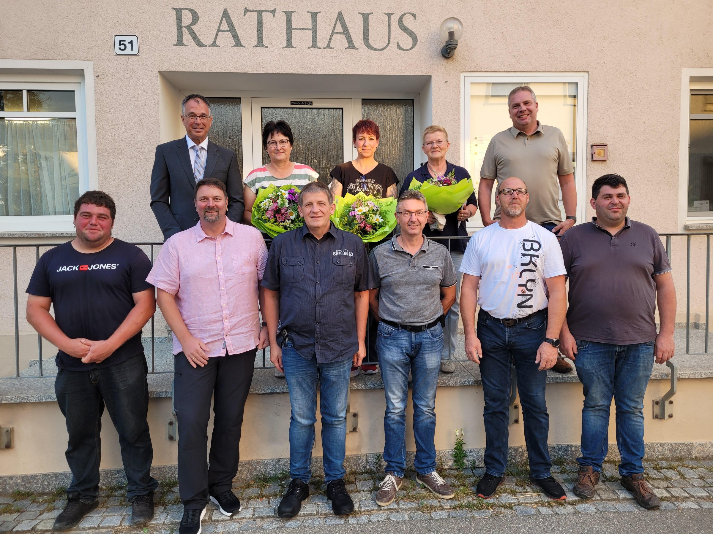 Bürgermeister Klumpp mit Gemeinderat