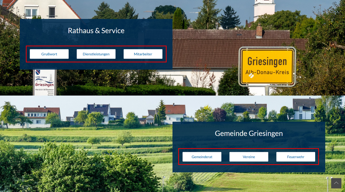 weiterführende Link auf der Startseite