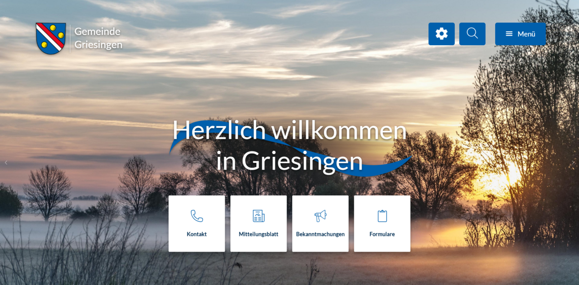 Startseite der Gemeinde Griesingen